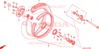 ROUE AVANT pour Honda NSR 50 de 1995