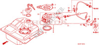 RESERVOIR A CARBURANT(NPS505/6/8/9) pour Honda ZOOMER 50 de 2011