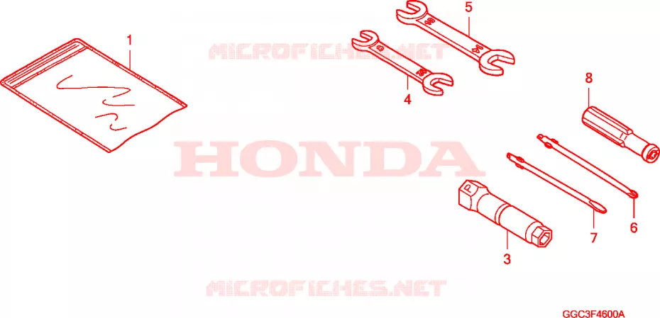 OUTIL Honda SCOOTER 110 SPACY 2010  SCR1104WHA