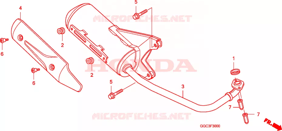 SILENCIEUX D'ECHAPPEMENT Honda SCOOTER 110 SPACY 2010  SCR1101WHA