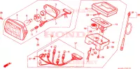 PHARE   COMPTEUR (SH75P/DP/DS) pour Honda SH 75 de 1993