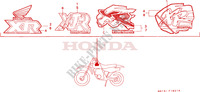 MARQUE(XR80RM/RN/RP/RR) pour Honda XR 80 de 1994
