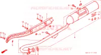SILENCIEUX D'ECHAPPEMENT pour Honda XR 80 de 1990