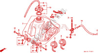 RESERVOIR A CARBURANT(2) pour Honda XR 80 de 2000