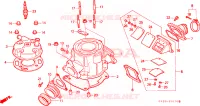 CYLINDRE   CULASSE pour Honda CR 80 R de 1990