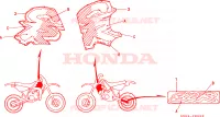 MARQUE(CR80RP) pour Honda CR 80 R de 1993