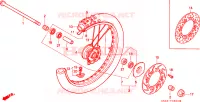 ROUE AVANT pour Honda CR 80 R de 1990