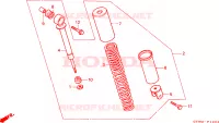 AMORTISSEUR ARRIERE pour Honda WALLAROO 50 de 1991