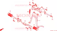 BEQUILLE   REPOSE PIEDS pour Honda WALLAROO 50 de 1991
