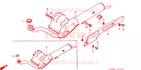 SILENCIEUX D'ECHAPPEMENT pour Honda WALLAROO 50 de 1991