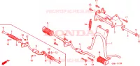 BEQUILLE   REPOSE PIEDS pour Honda WALLAROO 50 self starter de 1992