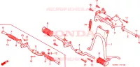 BEQUILLE   REPOSE PIEDS pour Honda WALLAROO 50 de 1994