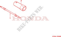 OUTIL pour Honda WALLAROO 50 MOPED STANDARD de 2000