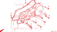 COUVERCLE GAUCHE pour Honda VISION MET IN 50 de 1992