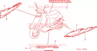 RAYURE(3) pour Honda VISION MET IN 50 de 1994