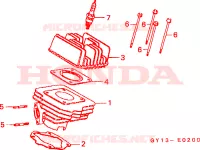 CYLINDRE   CULASSE pour Honda VISION MET IN 50 MOPED de 1995