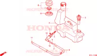 RESERVOIR D'HUILE pour Honda VISION MET IN 50 MOPED de 1995