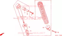 AMORTISSEUR ARRIERE pour Honda VISION MET IN 75 de 1993