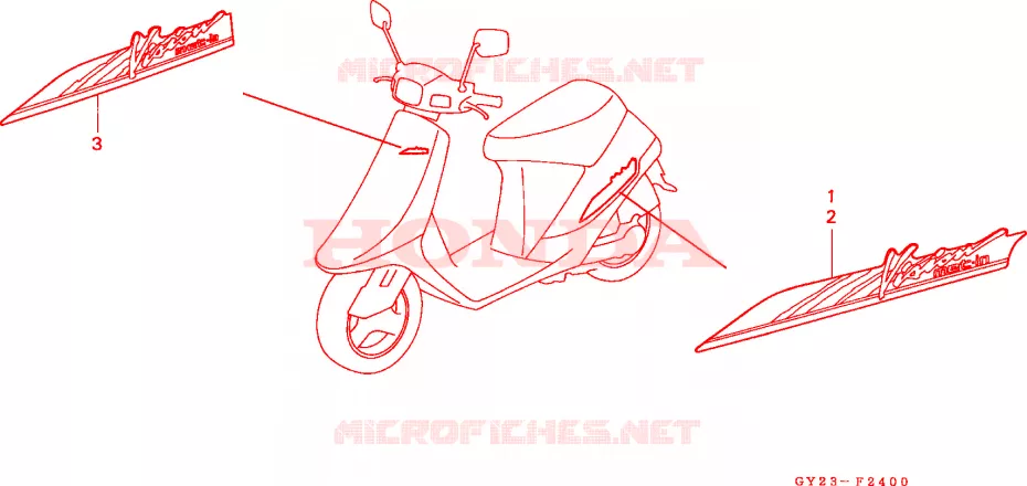 RAYURE(1) Honda SCOOTER 75 VISION 1993  SA75P