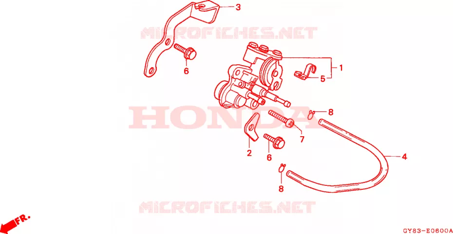 POMPE A HUILE Honda MOTO 75 CRM 1990  CRM75RL