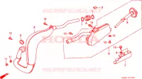SILENCIEUX D'ECHAPPEMENT pour Honda CRM 50 MOPED de 1996
