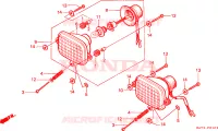 FEUX ADDITIONNELS pour Honda FOURTRAX 350 4X4 sub light de 1987