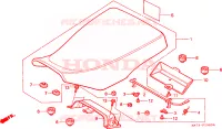 SELLE pour Honda FOURTRAX 350 4X4 de 1987