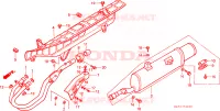 SILENCIEUX D'ECHAPPEMENT pour Honda FOURTRAX 350 4X4 de 1987