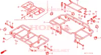 SUPPORT pour Honda FOURTRAX 350 4X4 de 1987