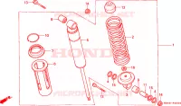 AMORTISSEUR ARRIERE pour Honda FOURTRAX 200 SX de 1987