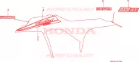 EMBLEME(3) pour Honda FOURTRAX 200 SX de 1987