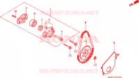 POMPE A HUILE pour Honda FOURTRAX 200 SX de 1987