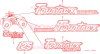 EMBLEME/MARQUE(1) pour Honda FOURTRAX 125 de 1987