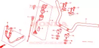 GUIDON   TE DE FOURCHE pour Honda FOURTRAX 125 de 1987