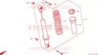 AMORTISSEUR ARRIERE pour Honda TRX 300 FOURTRAX de 1990