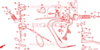 CABLES   COMMODOS   LEVIERS   POIGNEES pour Honda TRX 300 FOURTRAX de 1990