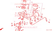 COMPTEUR   KLAXON pour Honda TRX 300 FOURTRAX 4X4 de 1991