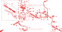 MAITRE CYLINDRE FREIN AV.(TRX300) pour Honda TRX 300 FOURTRAX de 1990