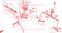 MAITRE CYLINDRE FREIN AV.(TRX300FW) pour Honda TRX 300 FOURTRAX 4X4 de 1990