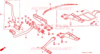 REPOSE PIED   PEDALE pour Honda TRX 300 FOURTRAX de 1990