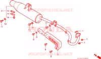 SILENCIEUX D'ECHAPPEMENT pour Honda TRX 300 FOURTRAX de 1990