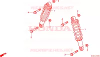 AMORTISSEUR AVANT pour Honda TRX 300 FOURTRAX 4X4 de 1994