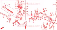 MAITRE CYLINDRE DE FREIN AVANT pour Honda TRX 300 FOURTRAX de 1993