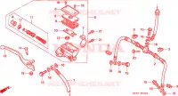 MAITRE CYLINDRE DE FREIN AVANT pour Honda TRX 300 FOURTRAX 4X4 de 1994