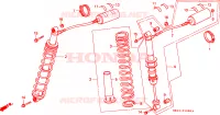 AMORTISSEUR ARRIERE pour Honda FL 400 ODYSSEY PILOT de 1990