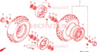 ROUE AVANT pour Honda FL 400 ODYSSEY PILOT de 1990