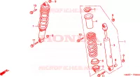 AMORTISSEUR AVANT pour Honda SPORTRAX 300 EX reflector de 2002