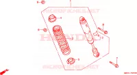 AMORTISSEUR ARRIERE pour Honda TRX 300 SPORTRAX EX de 1994