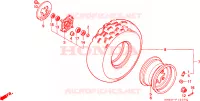 ROUE AVANT pour Honda TRX 300 SPORTRAX EX de 1994