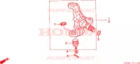 ARTICULATION(2WD) pour Honda TRX 300 FOURTRAX de 1996
